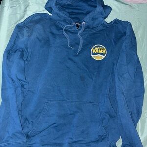Vans Blue Sweatshirt Hoodie Casual Wear